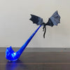 Dragon Flame Decoration 3D Dragon Flame Book, suitable as a statue for dragon enthusiasts as a gift (without lights)