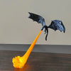 Dragon Flame Decoration 3D Dragon Flame Book, suitable as a statue for dragon enthusiasts as a gift (without lights)