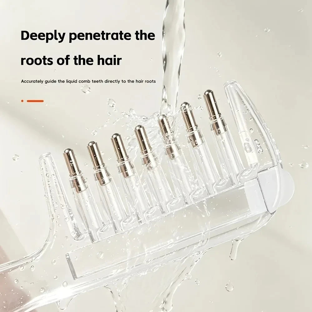 Scalp Applicator Liquid Comb Essential Oil Infusion Hair Comb Rolling Ball Scalp Massager  Essential  Applying Hair Styling Tool