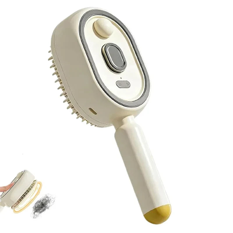 Electric Spray Air Cushions Massage Comb 3 In 1 Self Cleaning Steam Essential Oil Brush Rechargeable Spray Scalp Massager Combs
