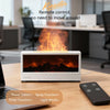 Simulated Fireplace Aroma Diffuser Essential Oil Flame Air Humidifier Remote Control Colorful Ambiance Night Light Creative Gift