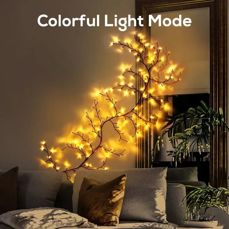 Willow Vine Light USB Powered Tree Branch Bendable Branches 8 Modes Fairy Light for Home Bedroom Wall Outdoor Parties Holiday