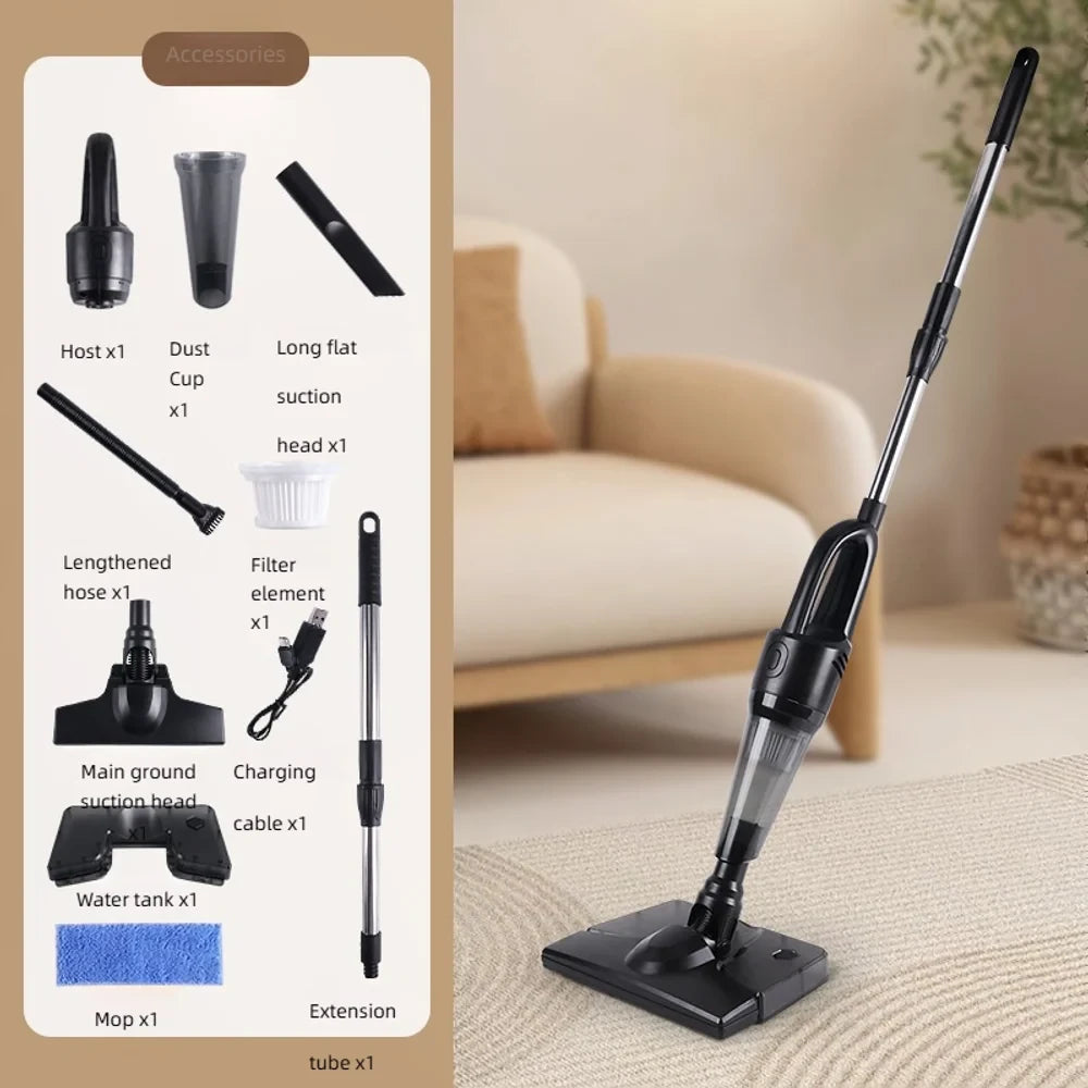 Cordless Handheld Vacuum Cleaner 5Kpa Strong Suction 4-in-1 Stick Vacuum and Mop Lightweight Household Cleaner for Dust Pet Hair