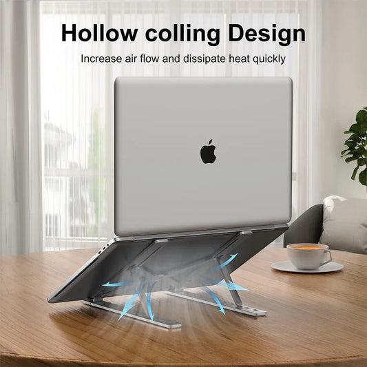 Adjustable Laptop Stand Riser For 8‑15 Inch Devices, Portable Notebook Tablet Holder Bracket, Desktop Ergonomic PC Support Base